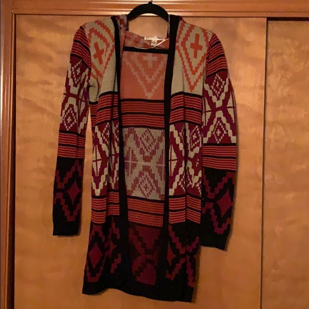 Hooded cardigan
